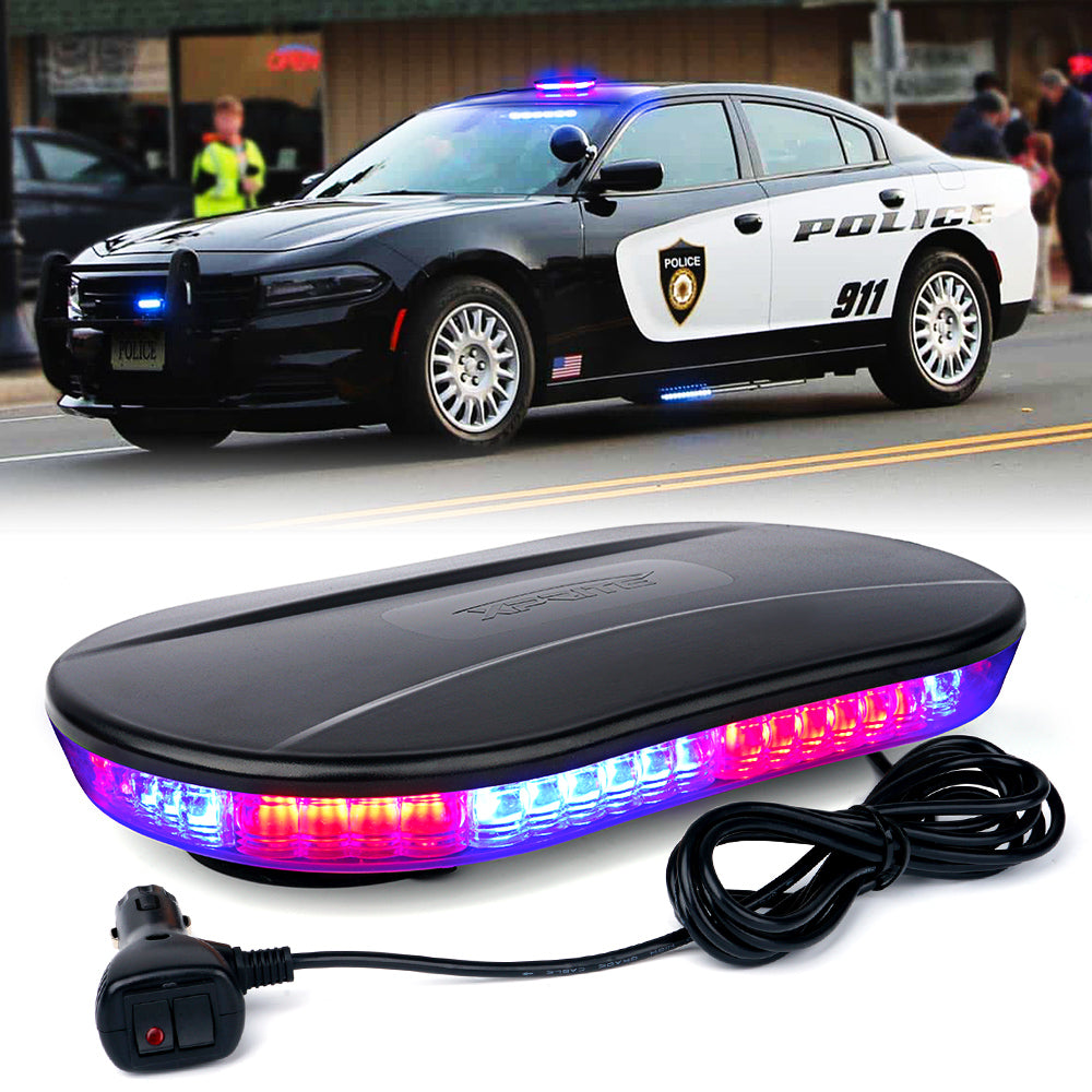 Amber LED Rooftop Strobe Light with Magnetic Base | Delta Series