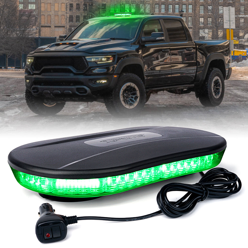 Amber LED Rooftop Strobe Light with Magnetic Base | Delta Series