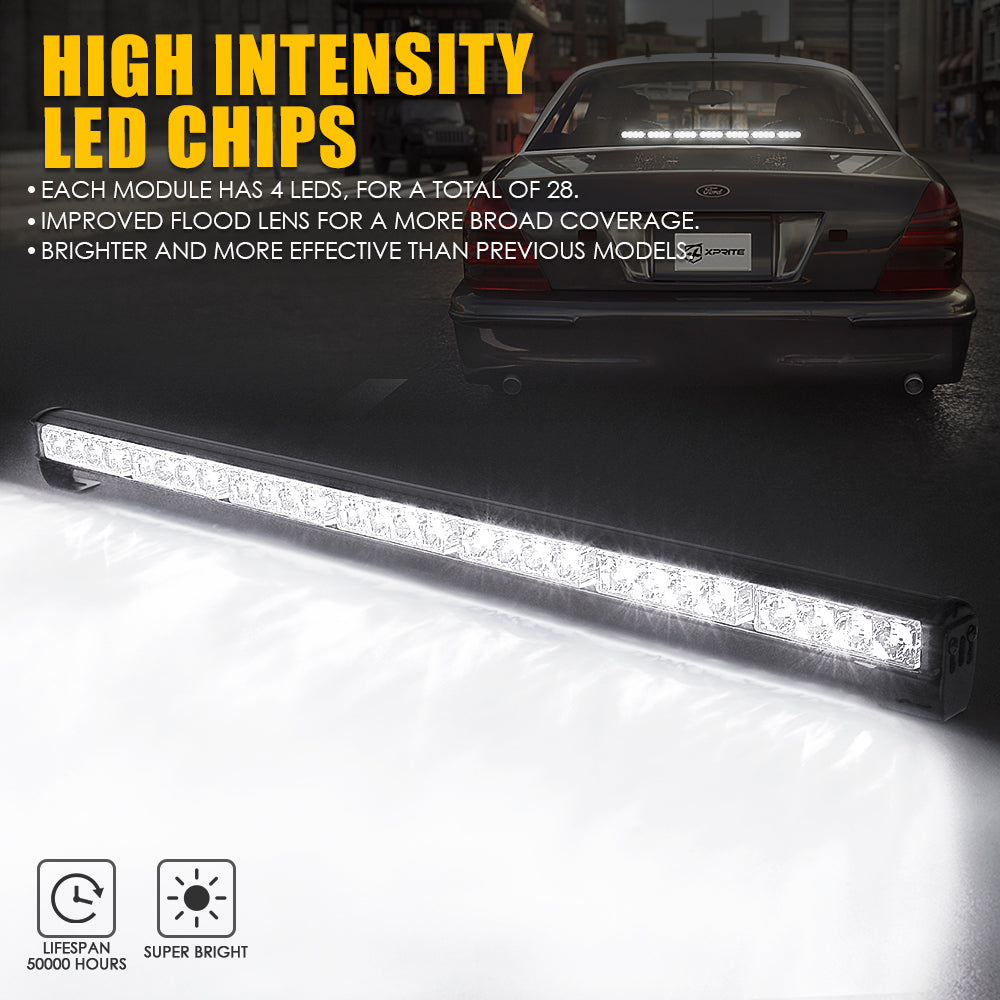 31.5" LED Traffic Advisor Light Bar with Suction Cup Mount