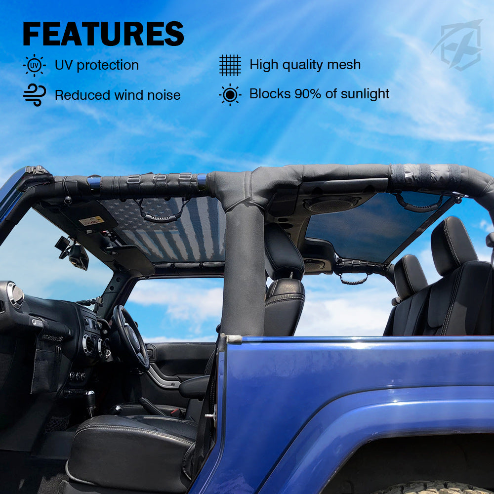 Jeep Wrangler Sun Shade Top for JK 4D