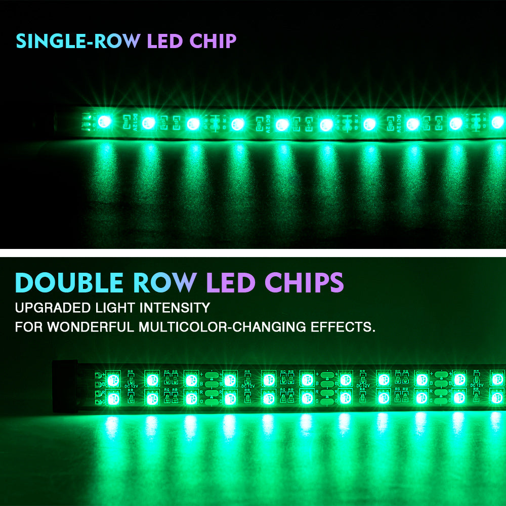 Dual Row RGB LED Underbody Glow Kit with Remote Control and Bluetooth | Rivalry Series