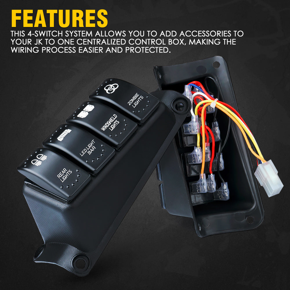 4 Switch Pod Control System Features