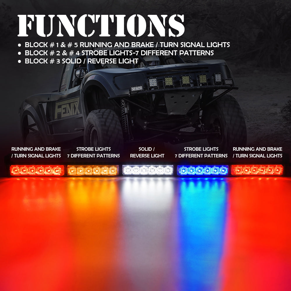 Offroad Rear Chase Light bar function