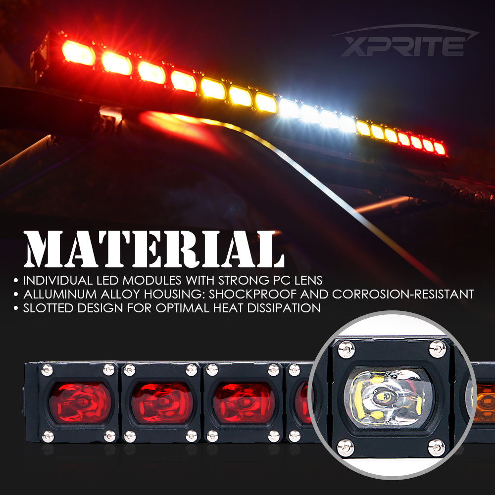 Rear Chase Strobe Light Bar intensity