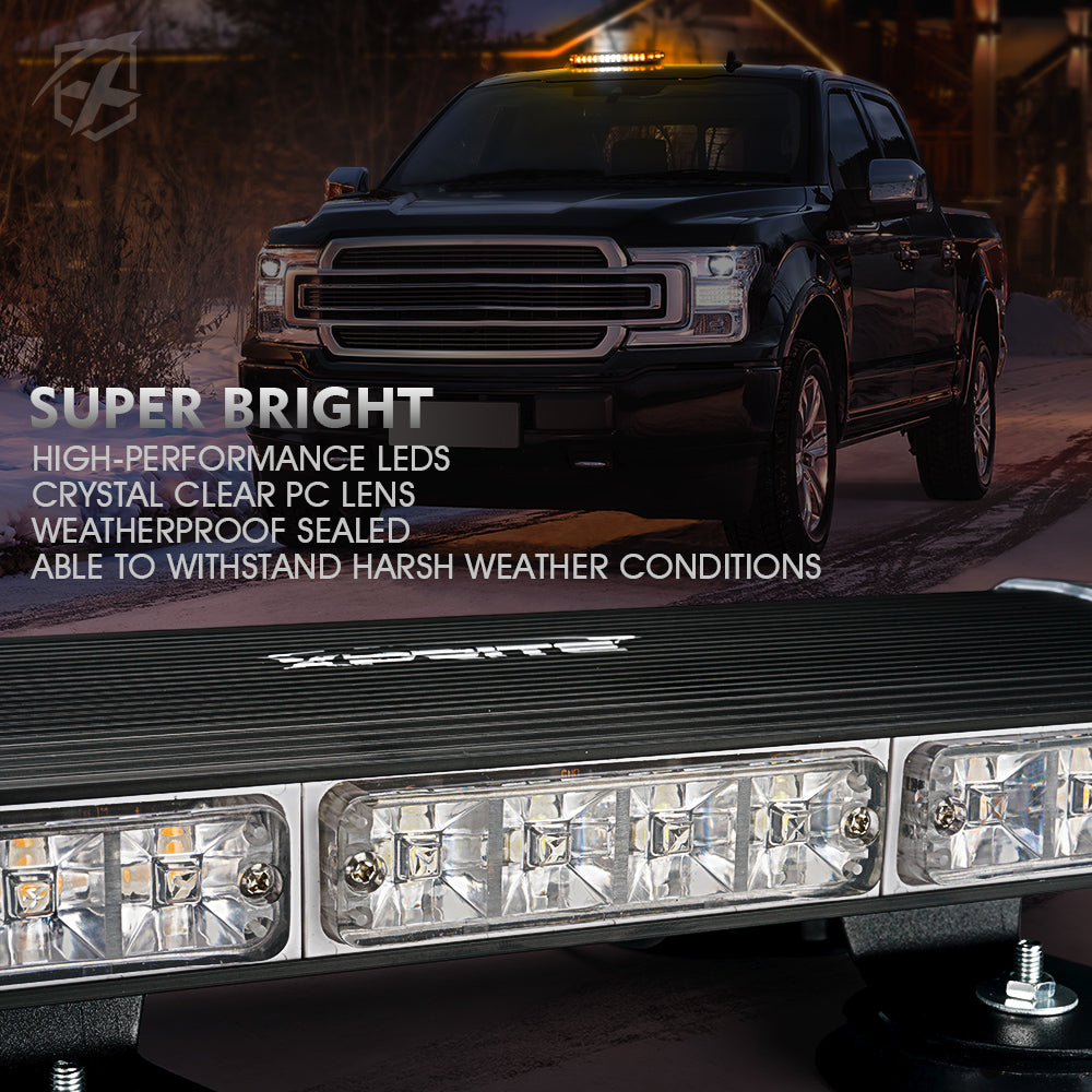 18" Emergency Strobe Light Bar with Magnetic Mount | Response Series