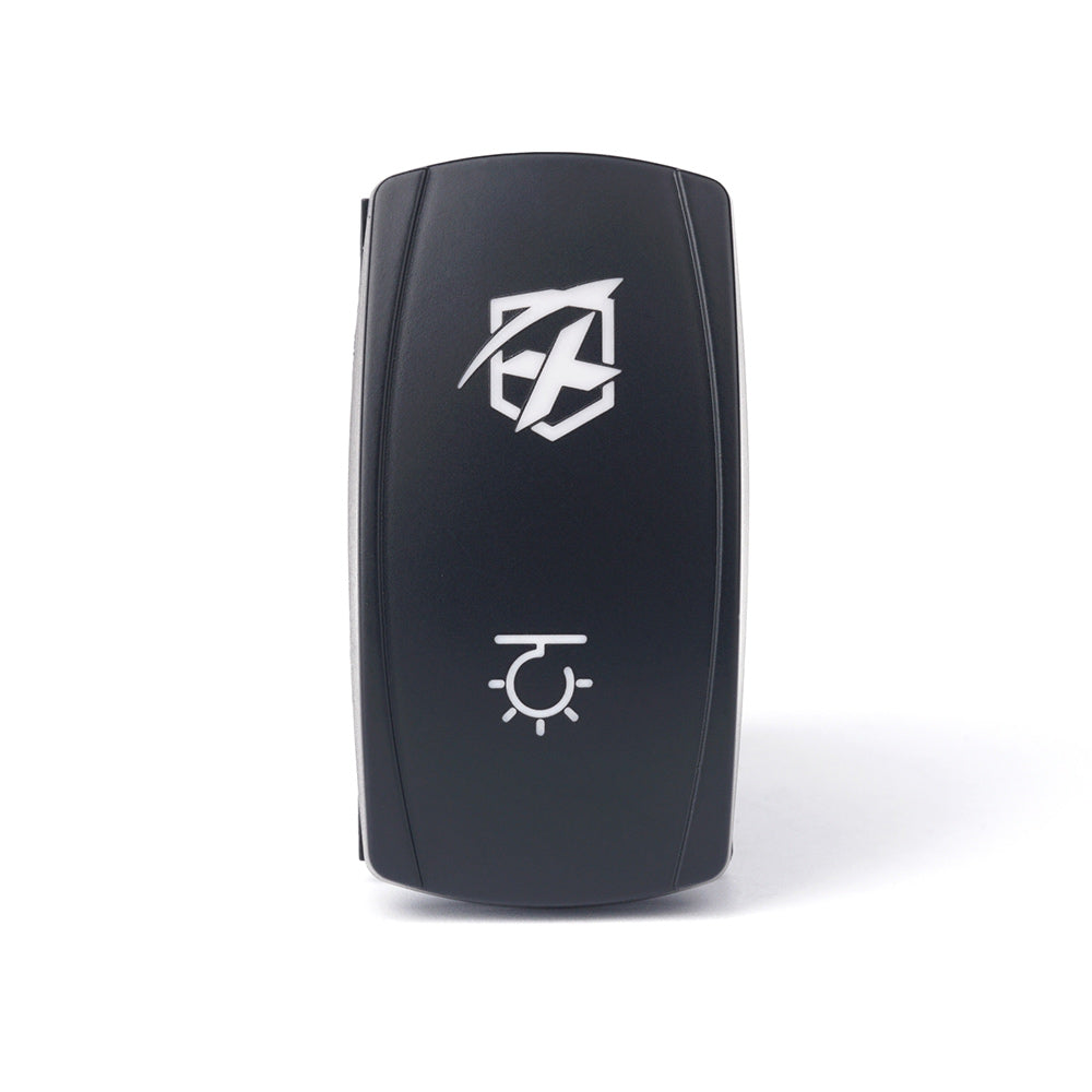 Xprite 4 Pin Laser Blue SPDT 4 Pin Rocker On/Off Toggle Switch with Logo