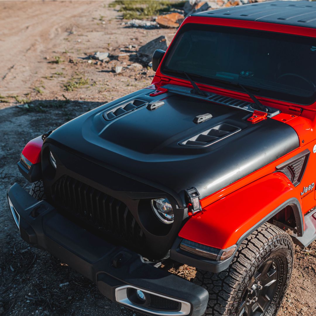 Jeep Wrangler JL & Gladiator JT 10th Anniversary Hood with Functional Air Vents