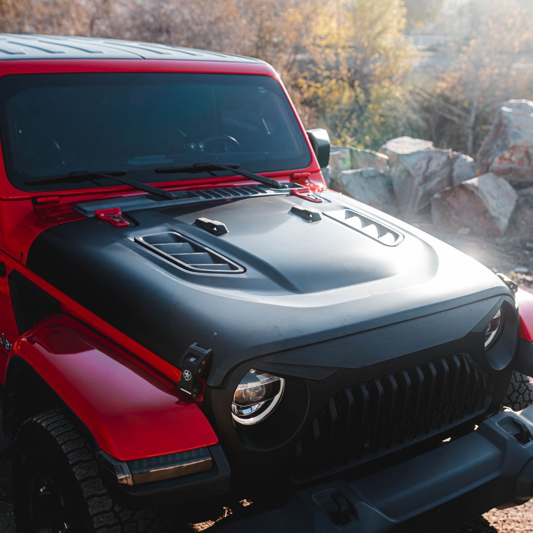 Jeep Wrangler JL & Gladiator JT 10th Anniversary Hood with Functional Air Vents
