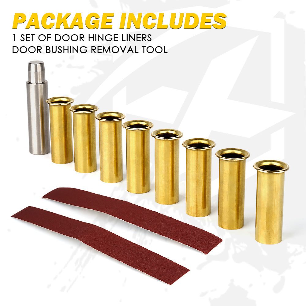 Replacement Jeep Door Hinge Bushing Set Package