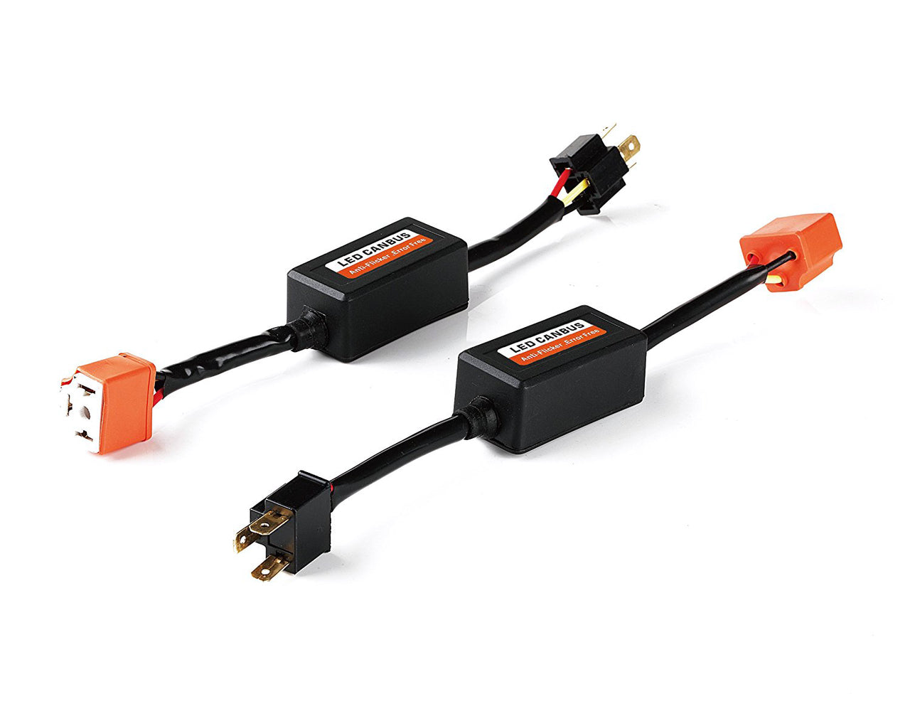 Xprite LED Headlight Canbus Wiring Kit Computer Warning Error Free Anti Flicker Resistor Canceler Decoder (Pair) (H4)