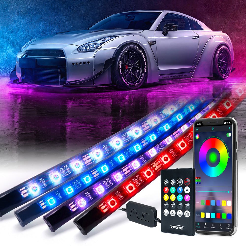 LED Underbody Glow Lights for Cars with Bluetooth