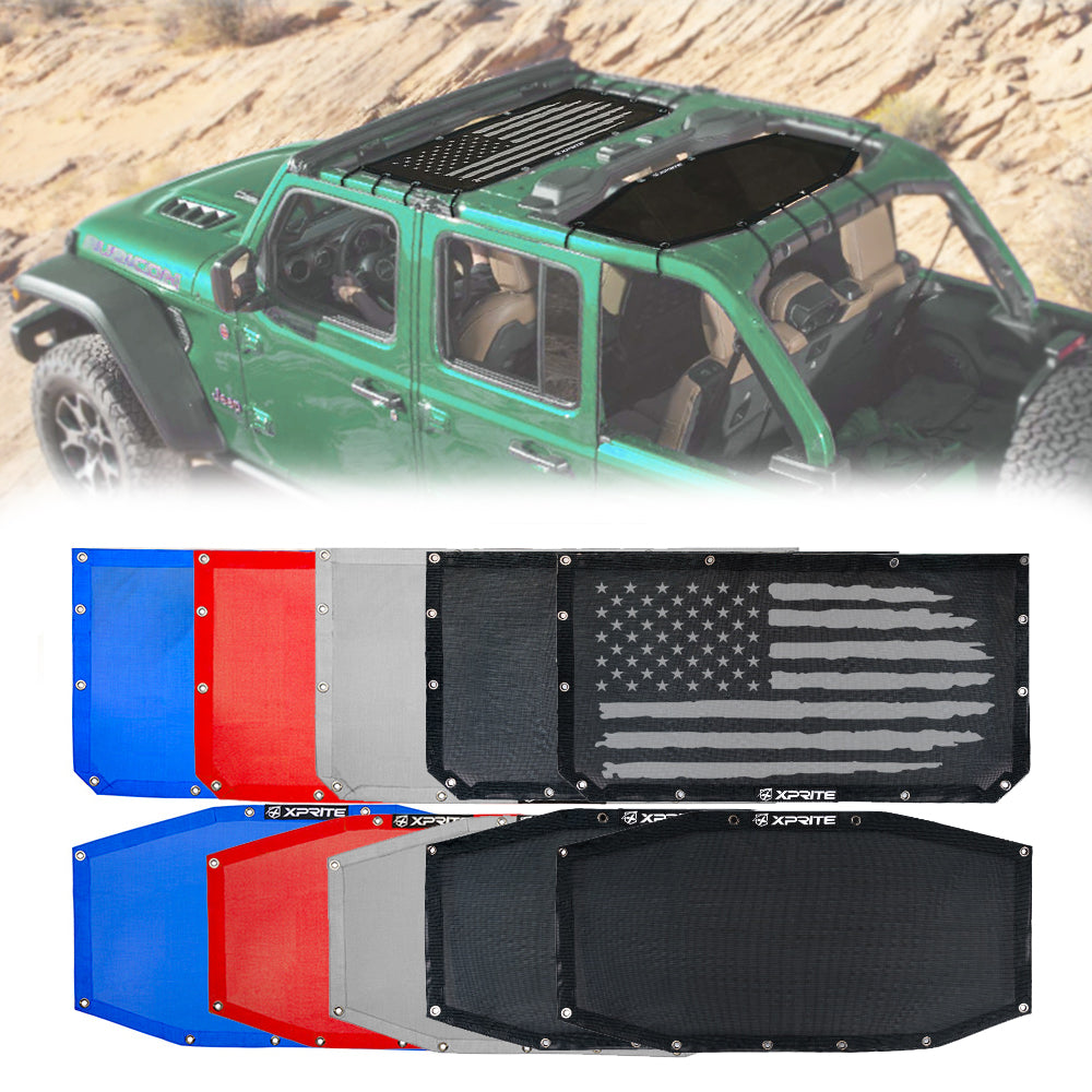 Jeep Bikini Mesh Sunshade Top for Wrangler JLU