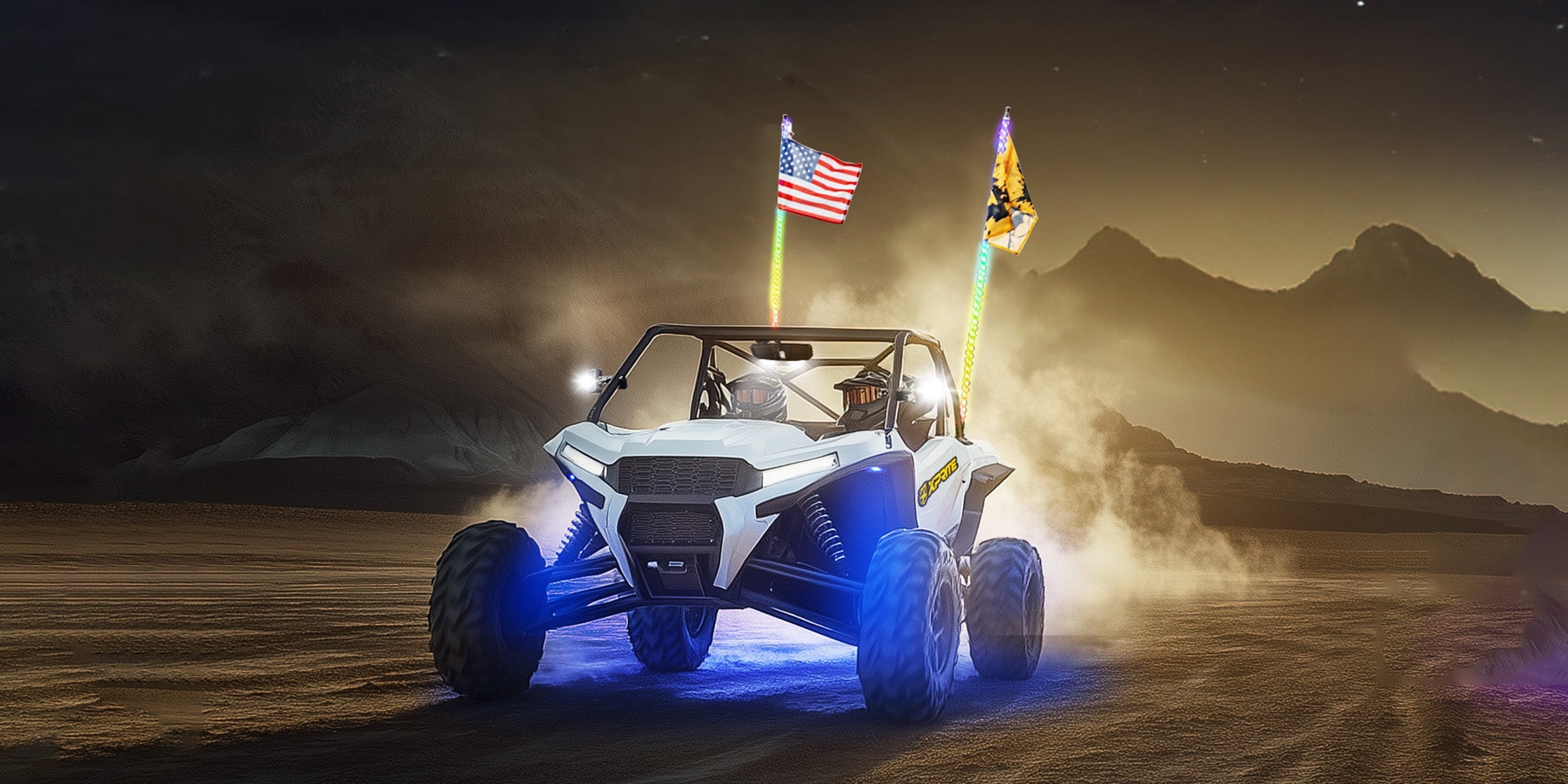 LED Safety Flag Whip Lights
