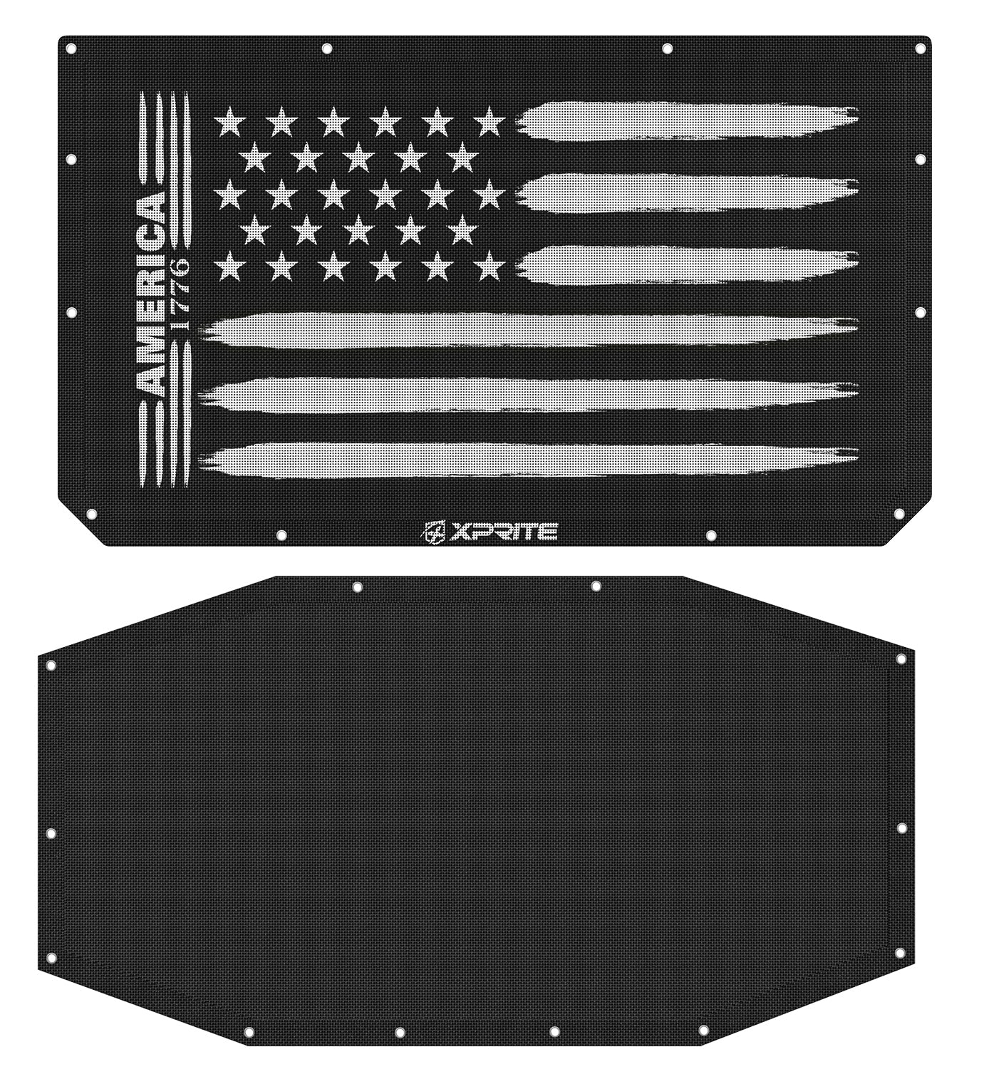 Jeep Sunshade Top with Gadsden Flag Design for JL JT
