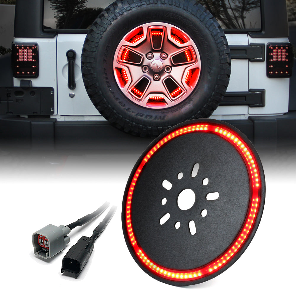 Jeep Wrangler JK/JL 14" Spare Tire Brake Light | Typhoon Series
