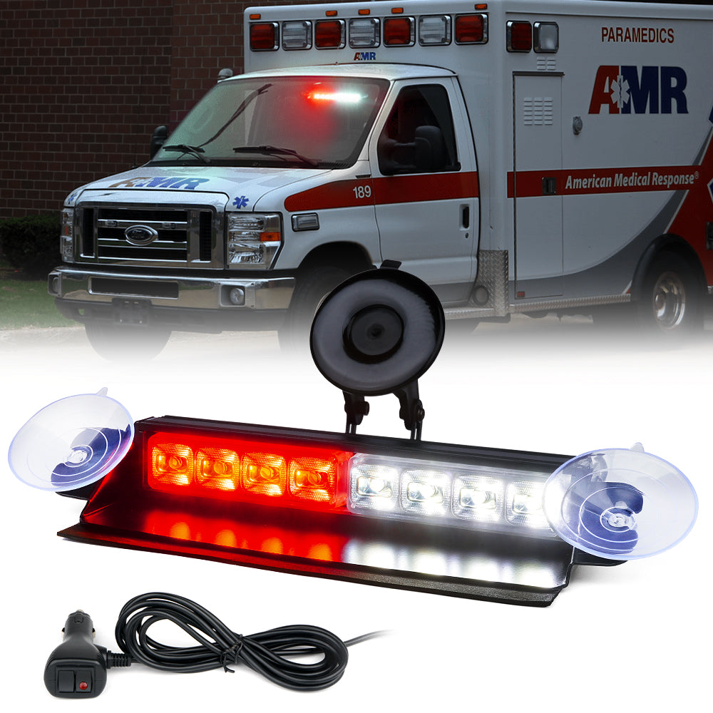 Windshield Strobe Light with Suction Cups