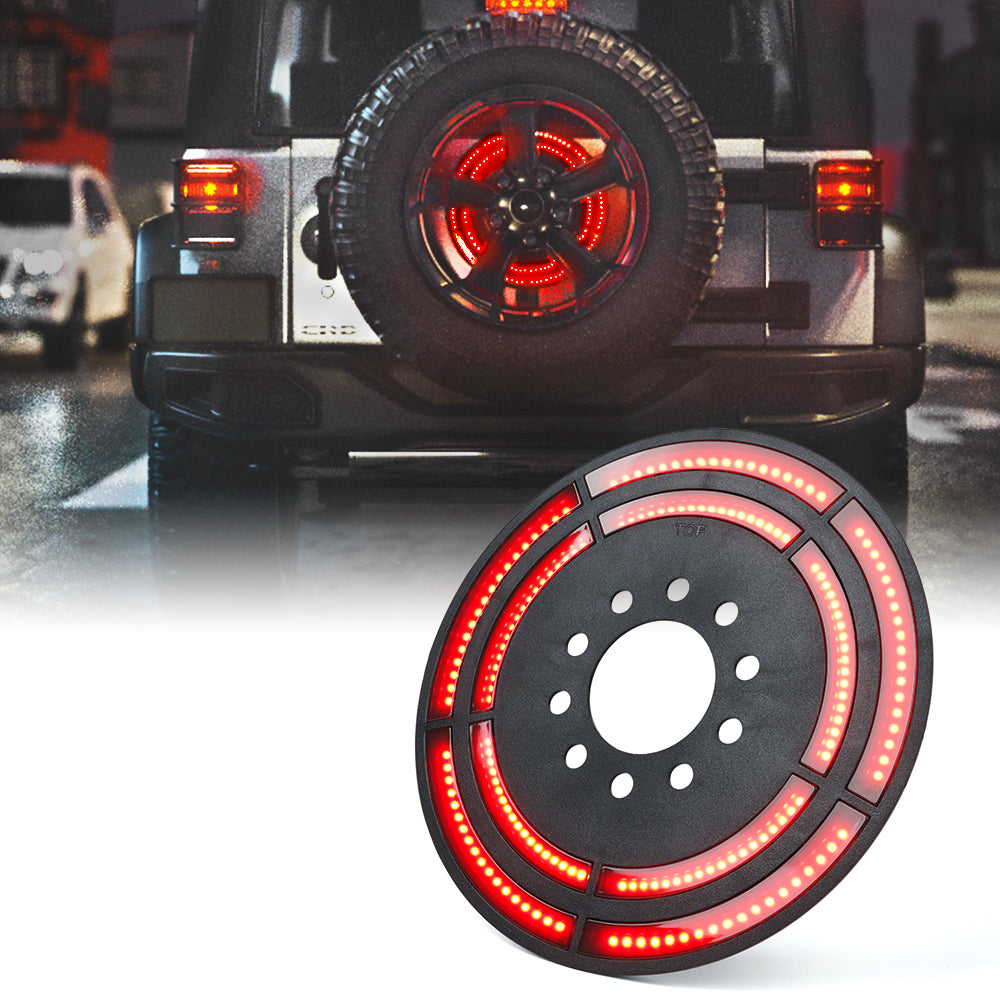14" Dual Spare Tire LED Brake Light | Cyclone Series
