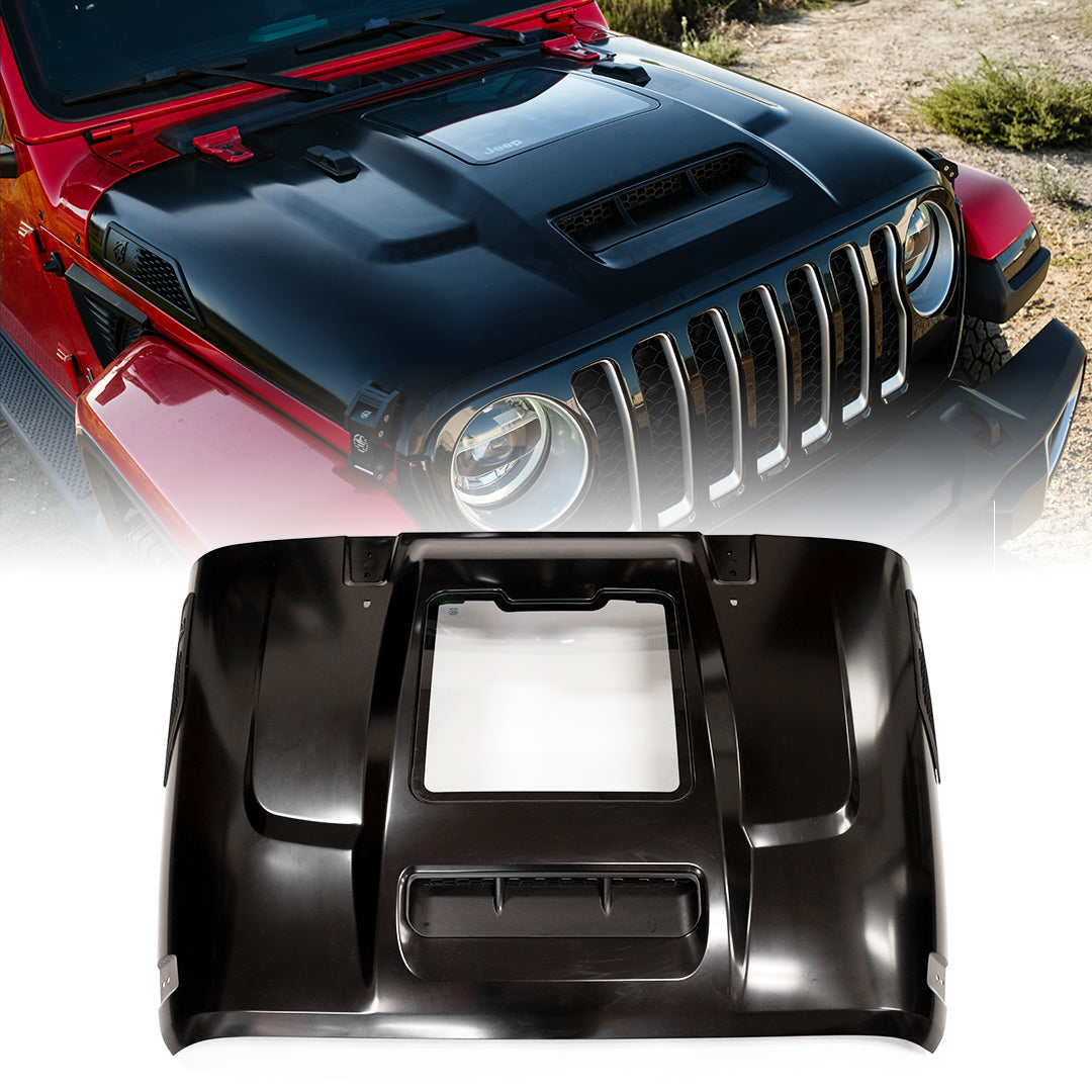 Jeep Wrangler JL Hood with Functional Heat Extractor | ZR1