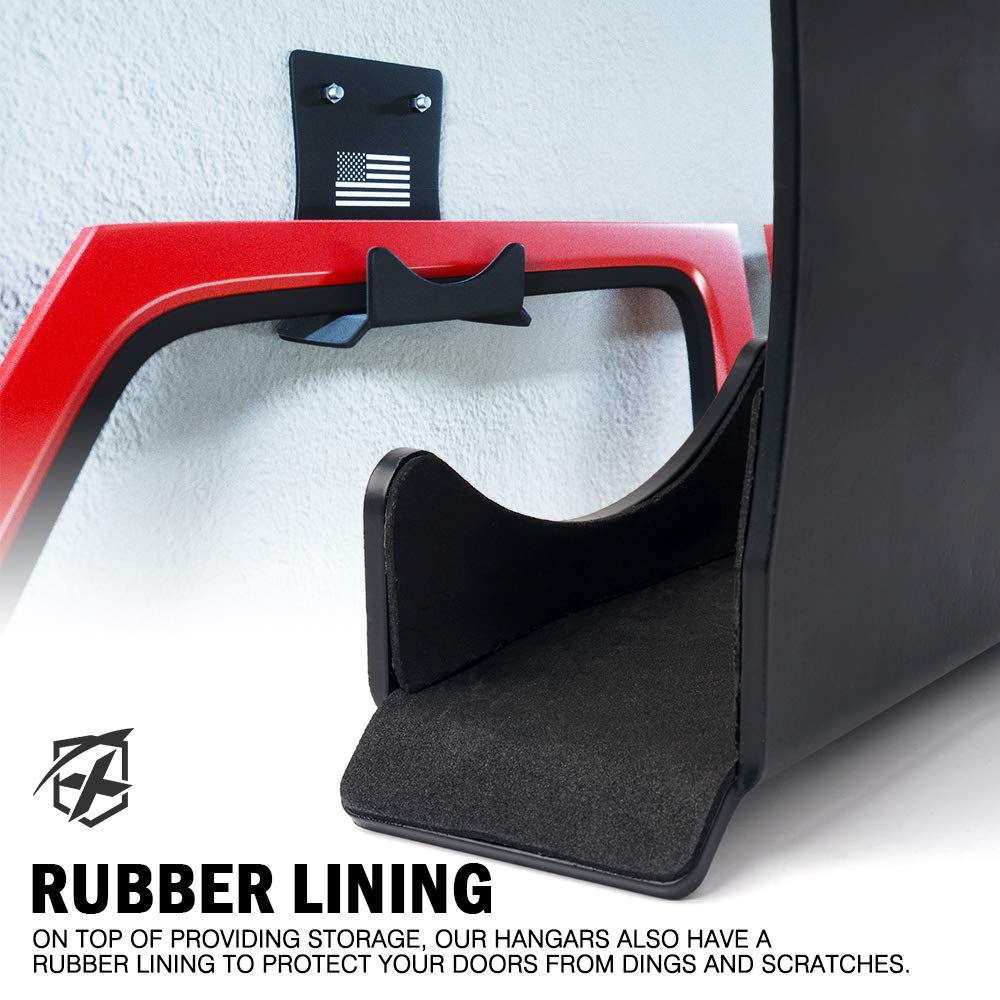 Wall Mount Storage Door Hangers for Jeep