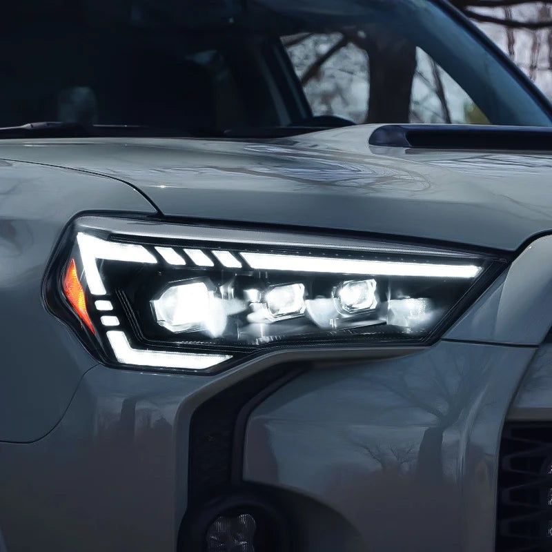 Full LED Headlights Projector with Amber Sequential Turn Signal for 2014-2024 Toyota 4Runner