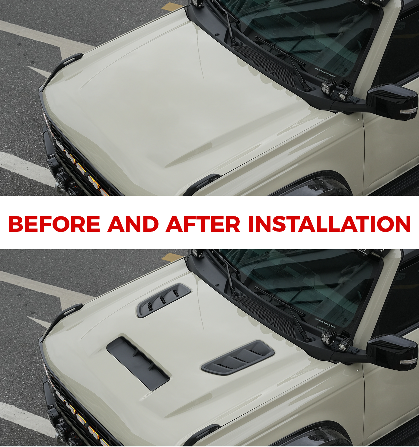 2021 bronco hood scoop
