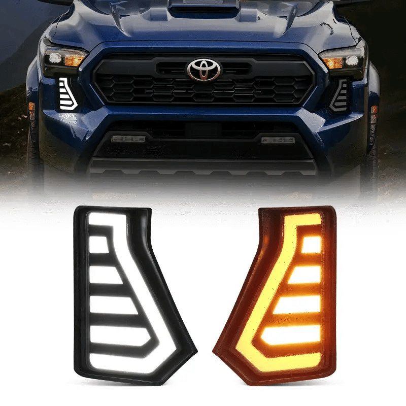 2024–2026 Tacoma Fang Lights with White DRL & Amber Sequential Signals