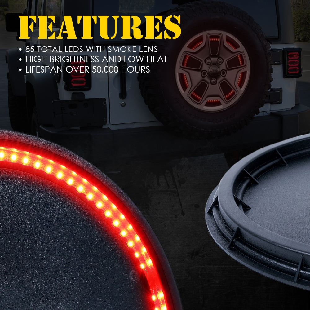 Jeep Wrangler JK Spare Tire LED Brake Light | Cyclone Series