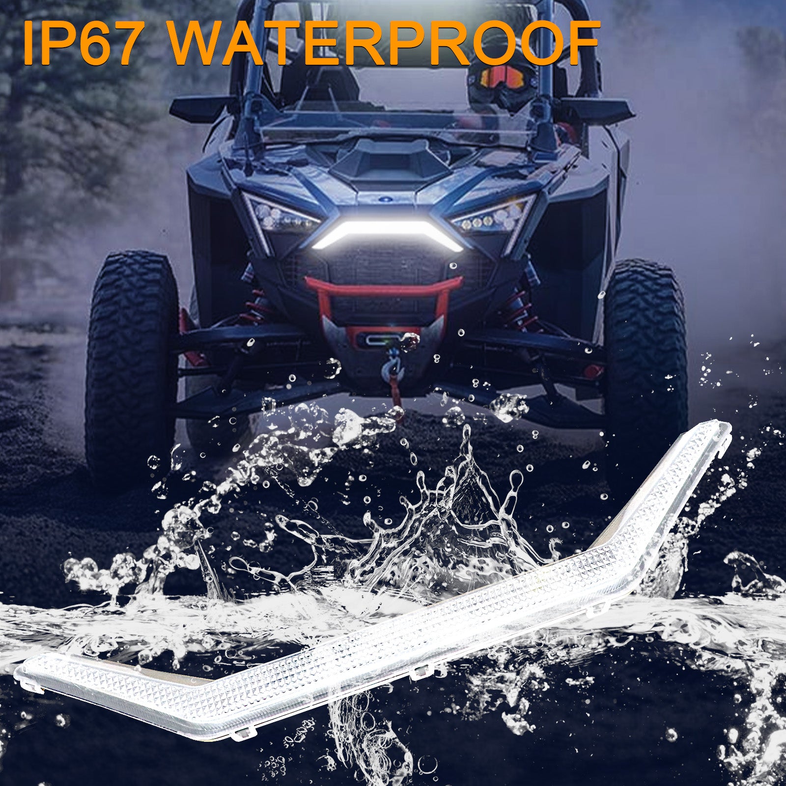 RZR PRO Front Accent Light Compatible with 2020-2024 Polaris RZR PRO XP/4/ RZR PRO R/RZR Turbo | LED White DRL & Amber Turn Signal