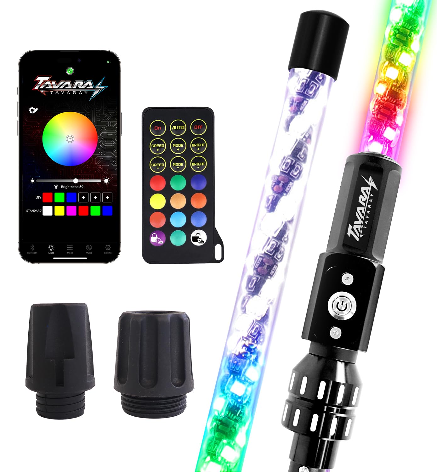 Tavaray RGB LED Boat Navigation Lights for Boats