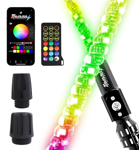 Tavaray RGB LED Boat Navigation Lights with Remote Control for Boats