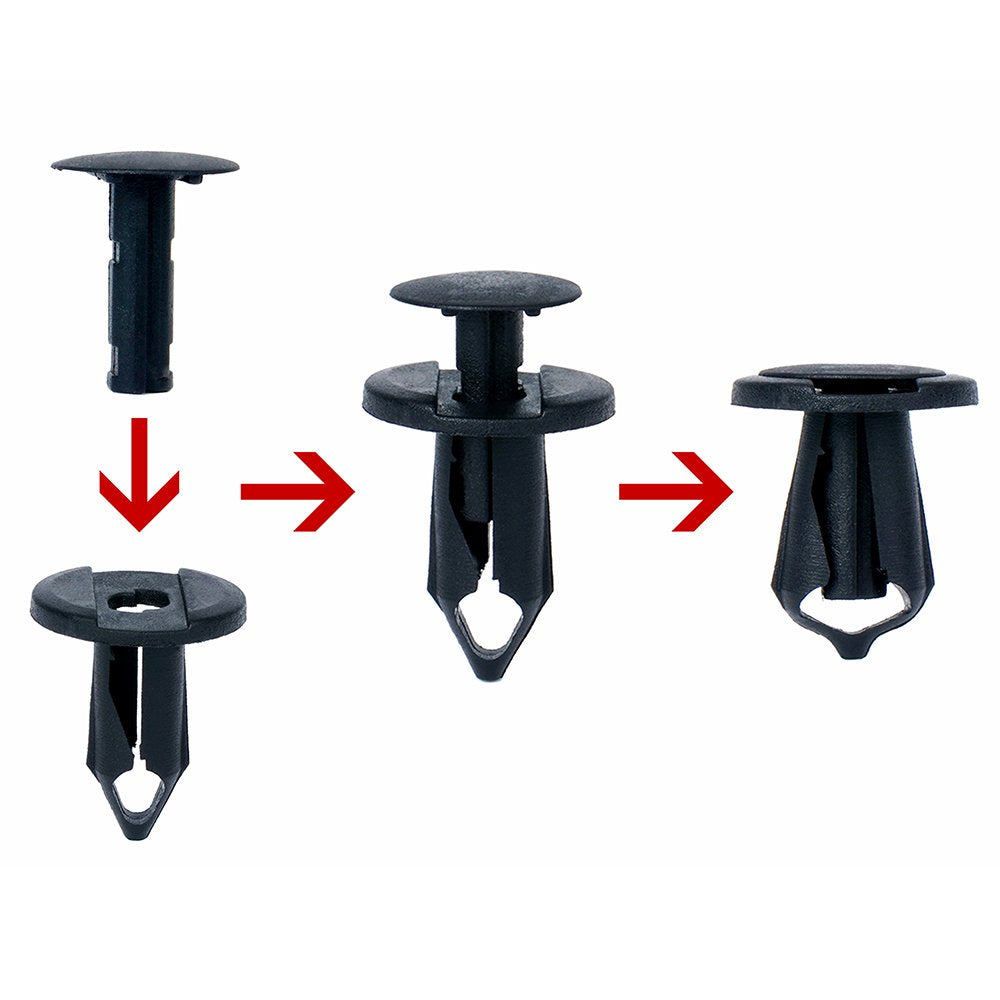 Xprite Grille Fastener Rivet Clips Push Pin Retainer Compatible with 2007-2018 Jeep Wrangler JK