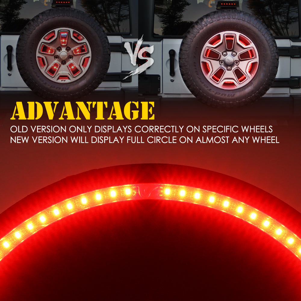 Jeep Wrangler JK Spare Tire LED Brake Light | Cyclone Series