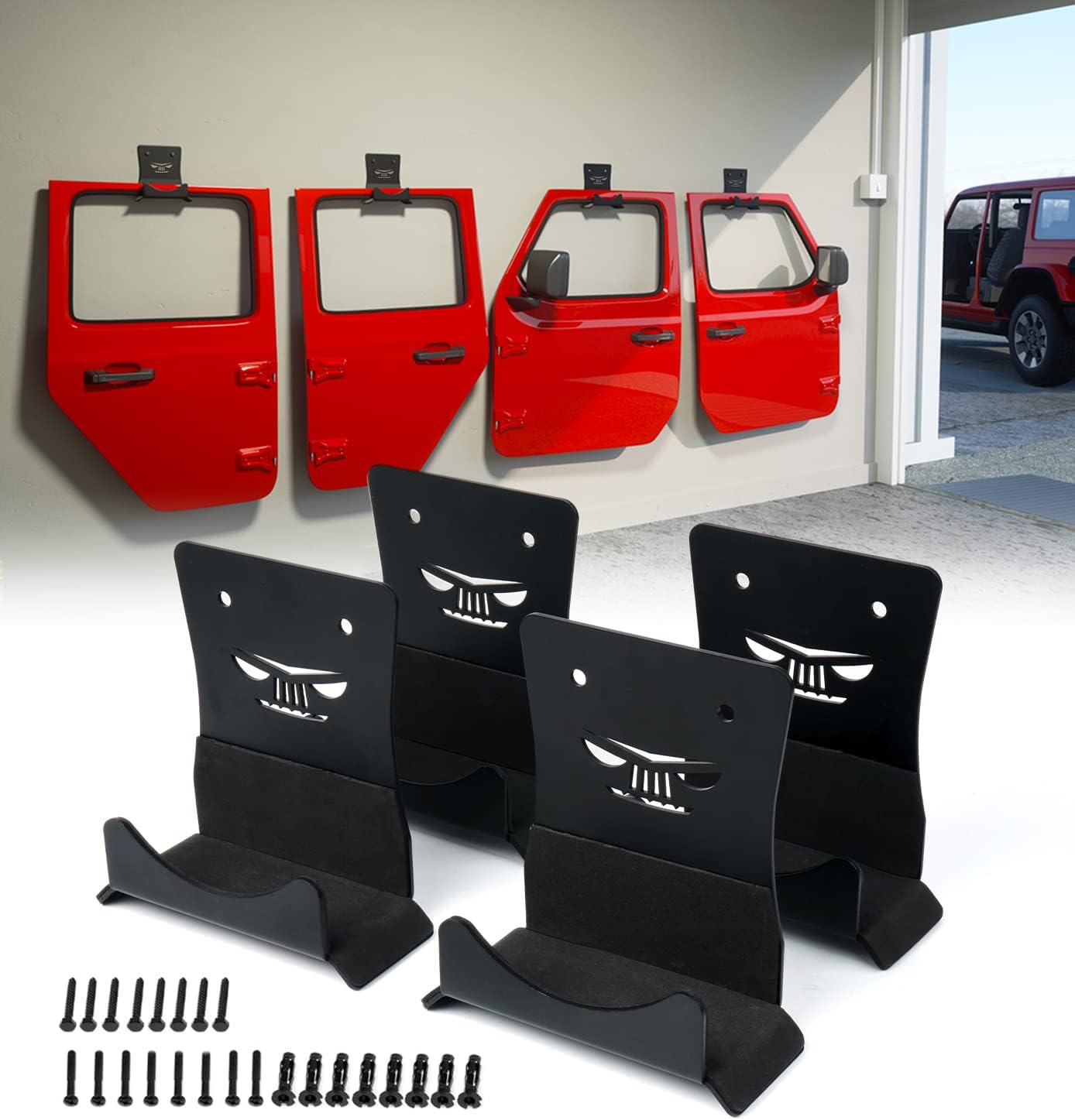 Wall Mount Storage Door Hangers for Jeep