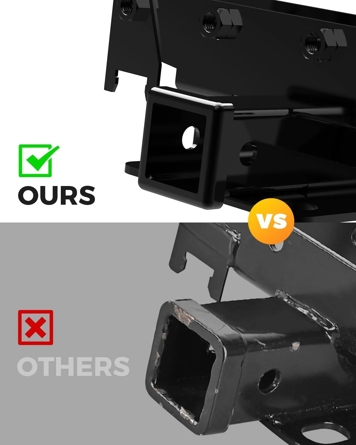 Tow Hitch for 2007-2018 Jeep Wrangler JK JKU 2 Door & 4 Door Unlimited