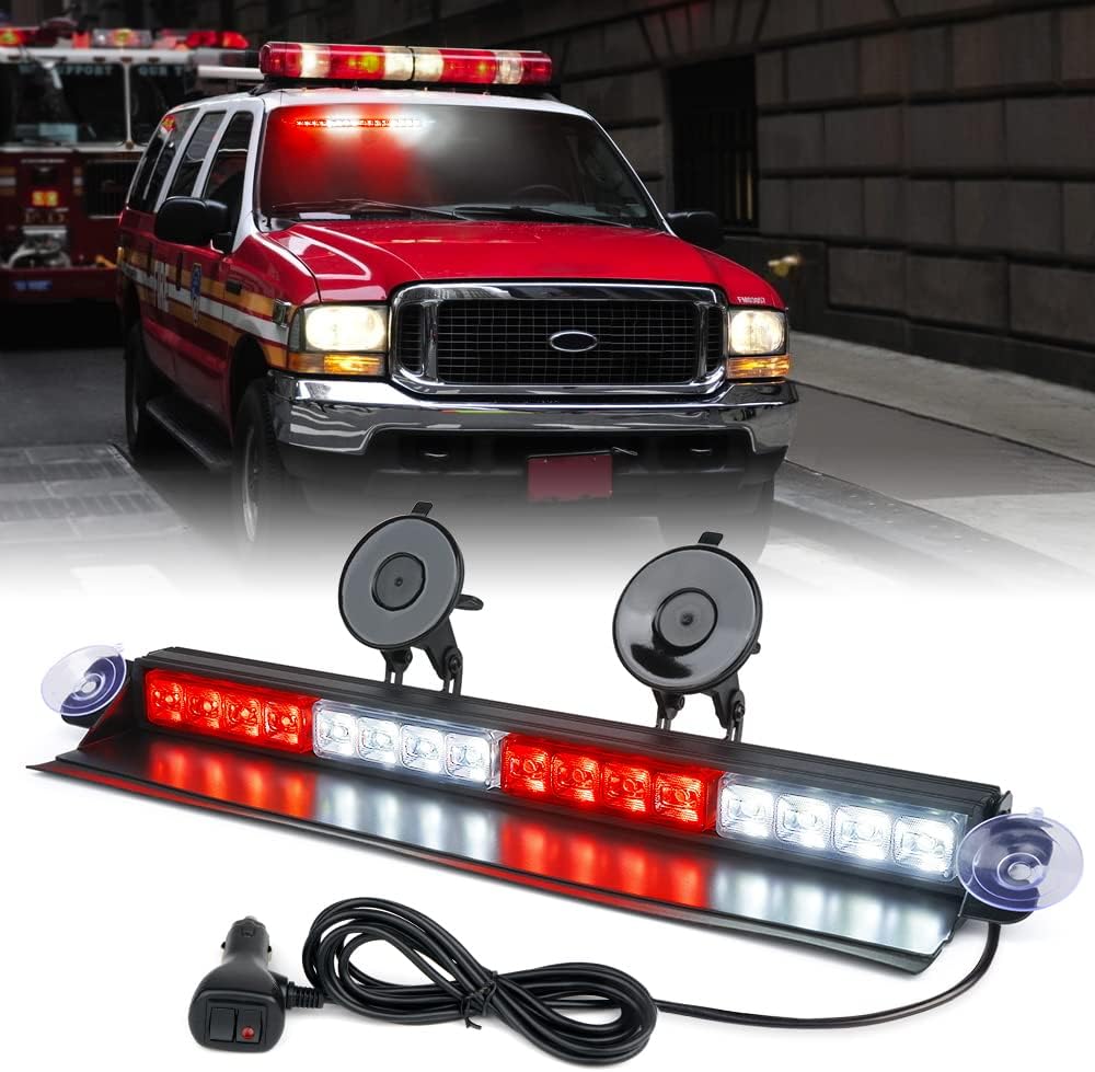 Windshield Dash Strobe Light with Suction Cups