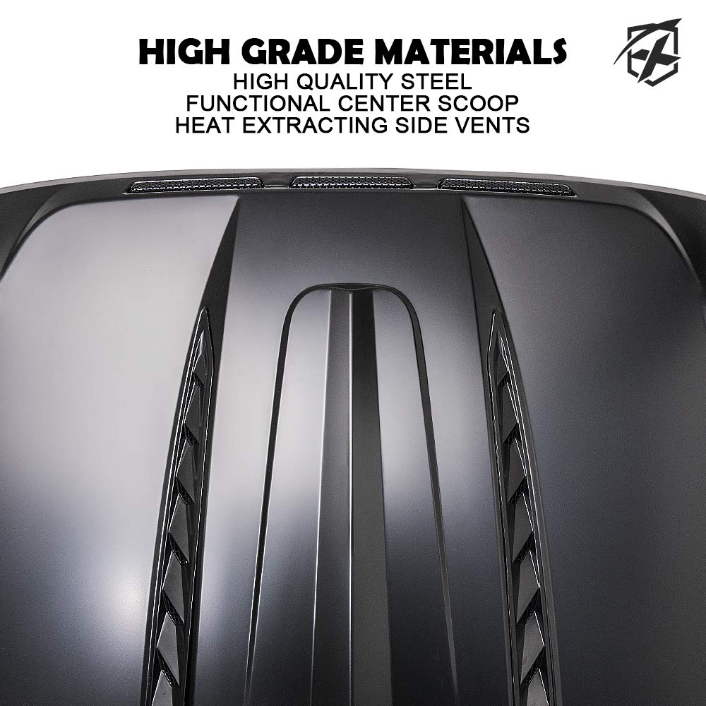 Jeep Wrangler JL & Gladiator JT Replacement Hood with Functional Air vents | Unleash Series