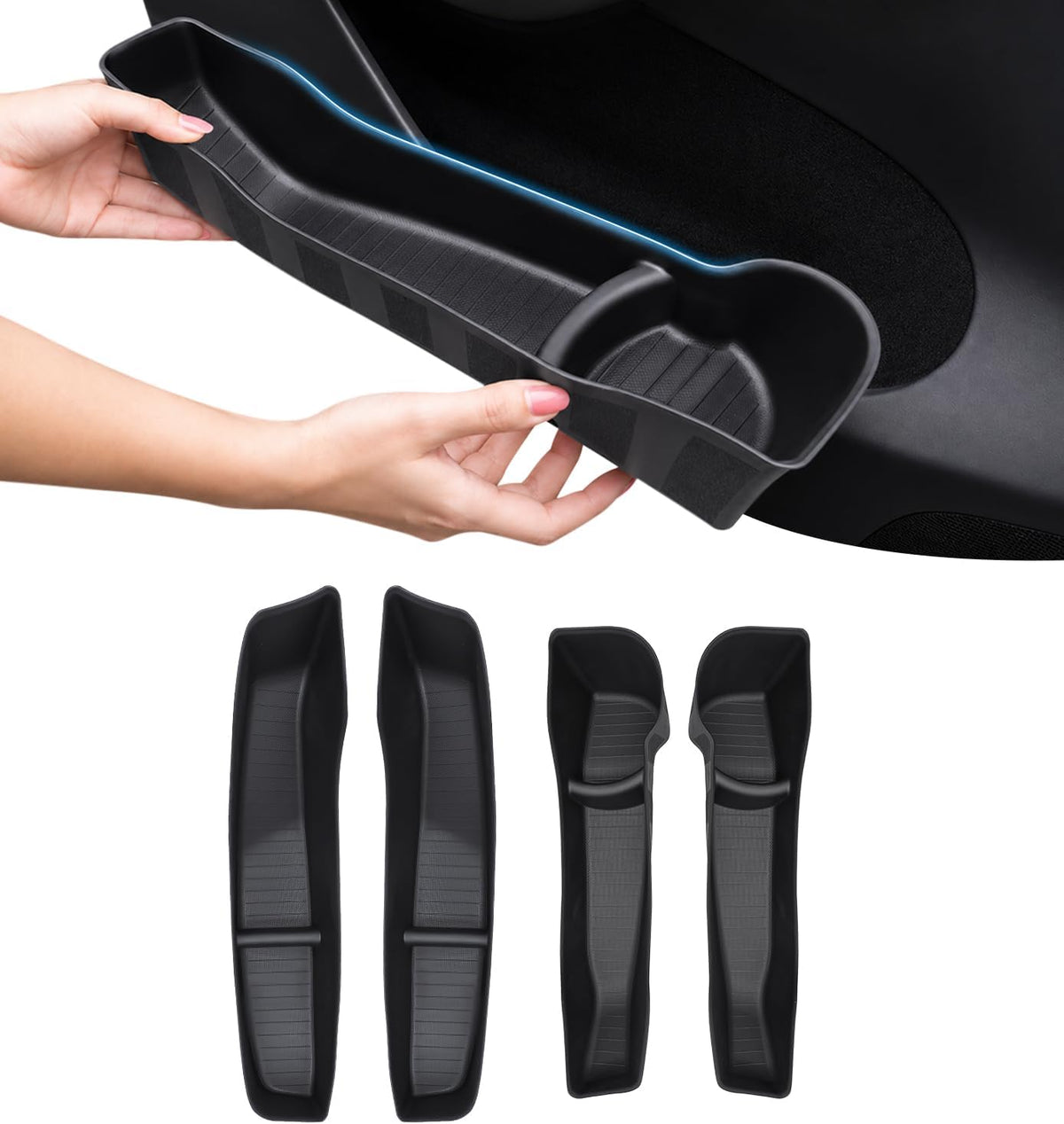 Xprite Door Side Storage Box for Tesla Model Y 2020 2021 2022 2023 2024