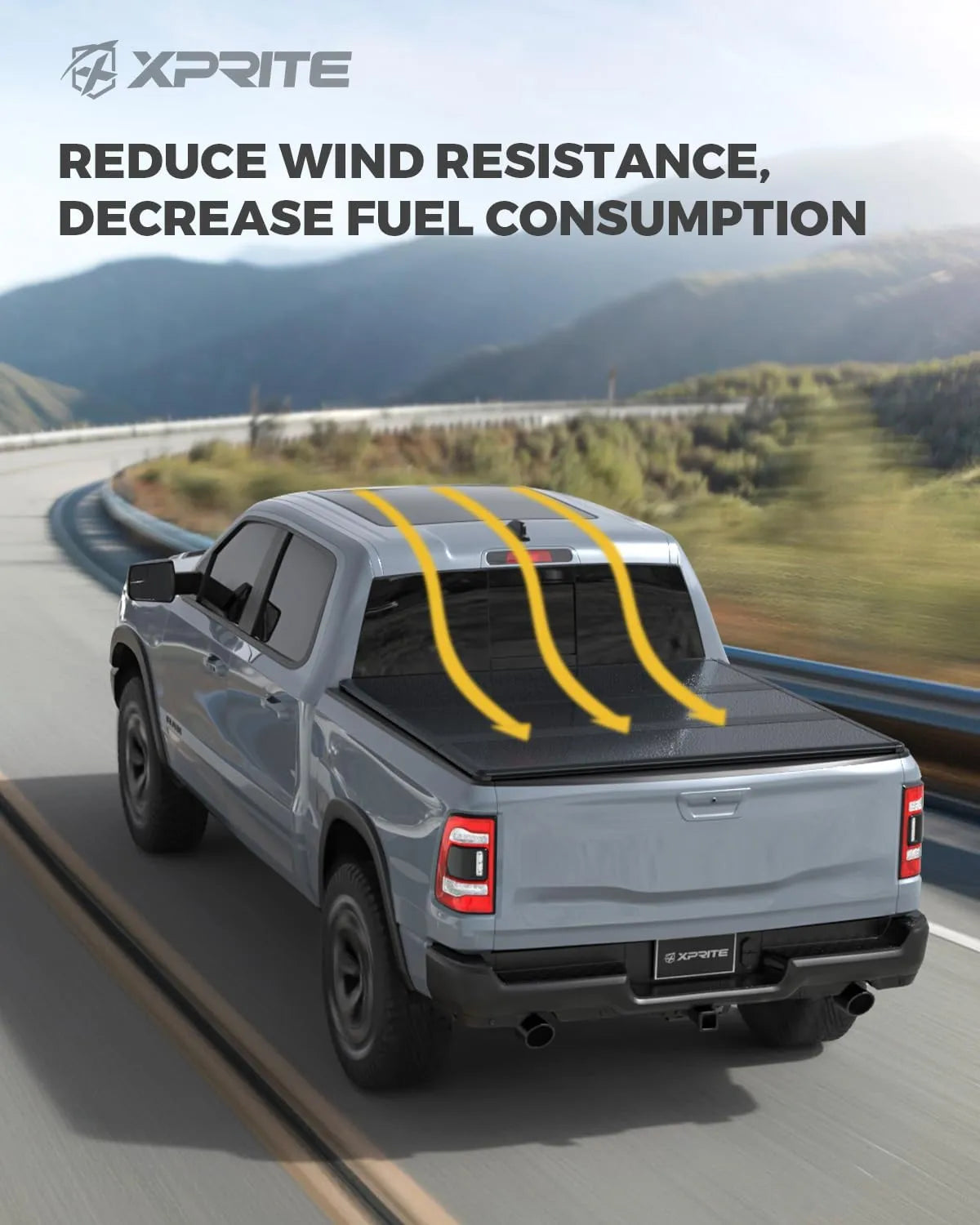 Hard Tri-Fold Truck Bed Tonneau Cover for 2002-2026 Dodge Ram 1500