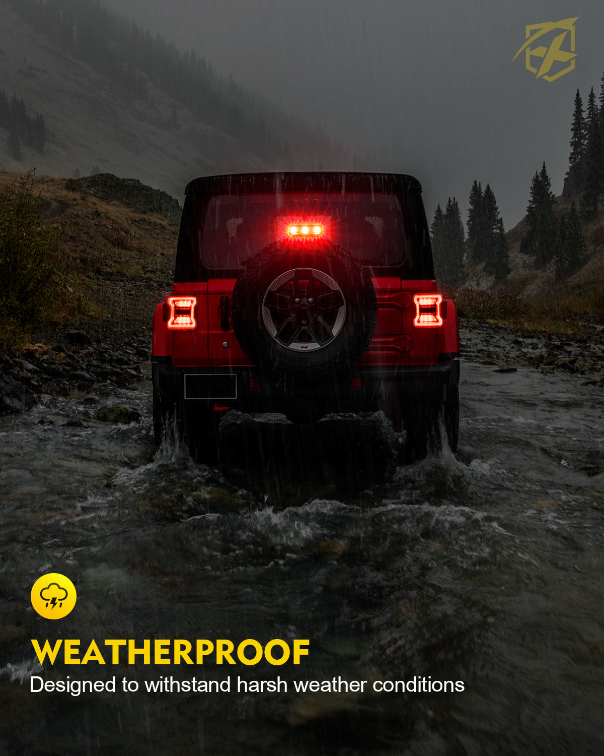 LED Third Brake Light for 2018+ Jeep Wrangler JL