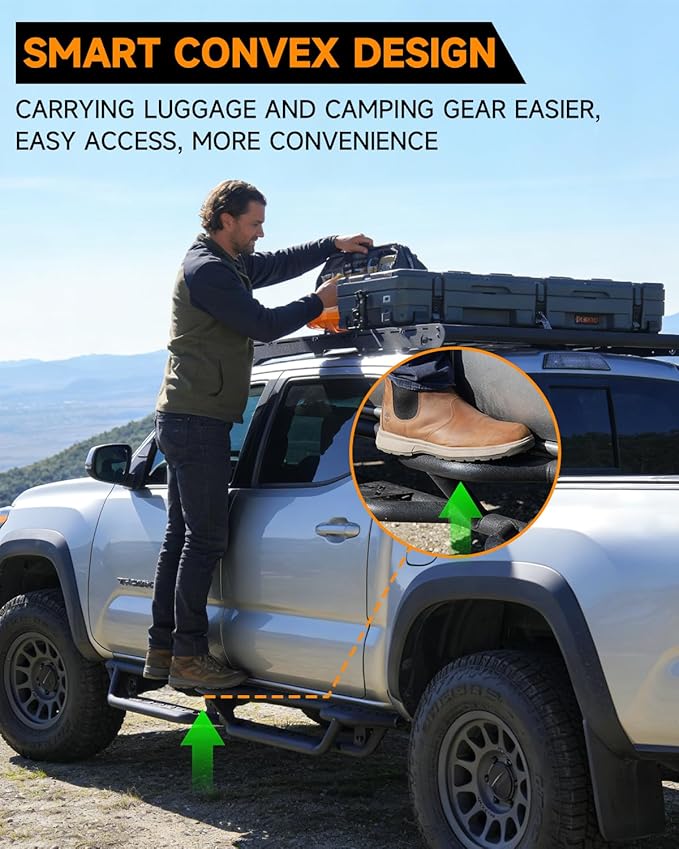 Xprite Running Boards for Toyota Tacoma Double Cab 2005-2023 – Heavy Duty 6.5" Side Steps Nerf Bars