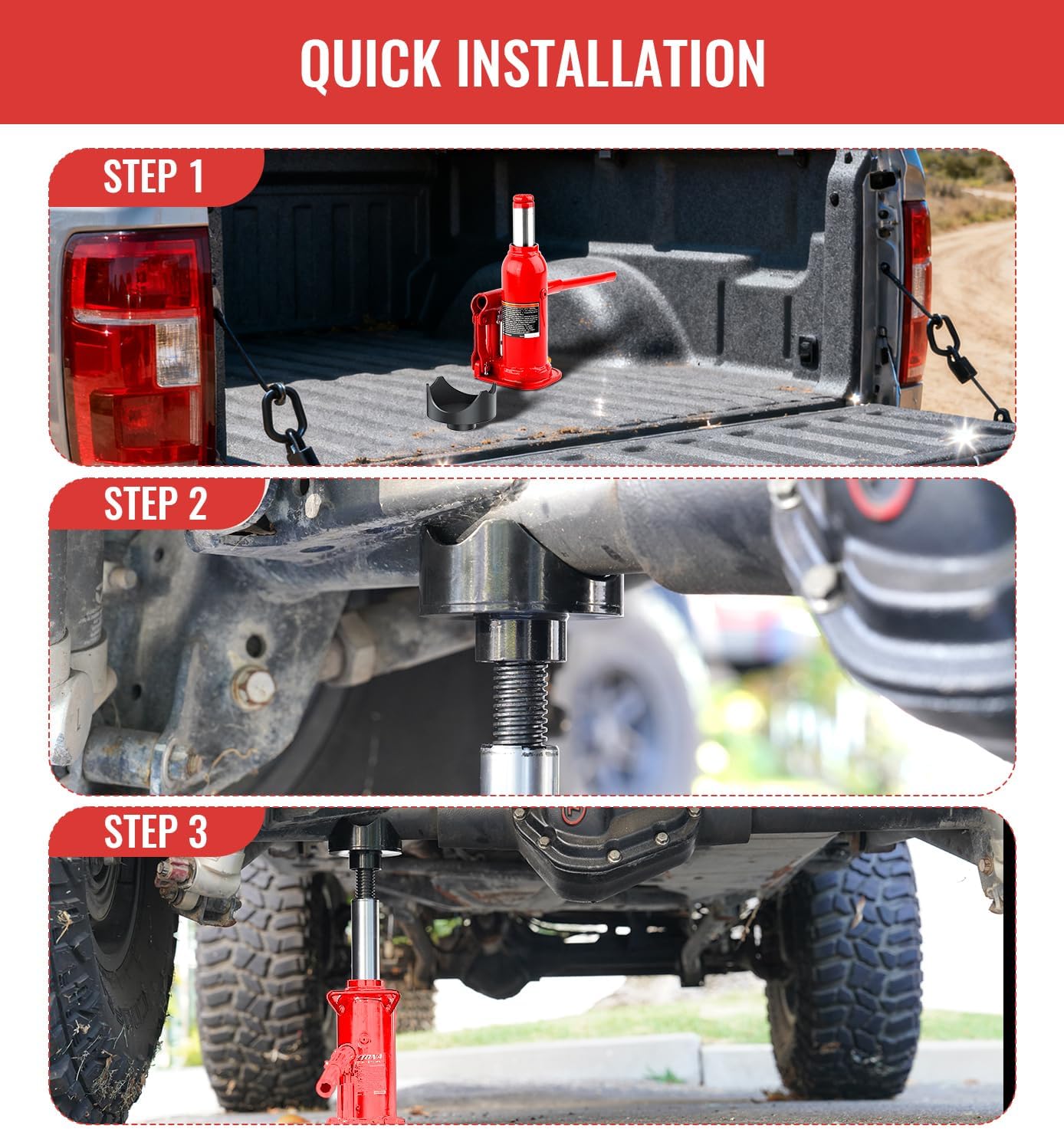 2-in-1 Bottle Jack Adapter for RV Trailer Farm