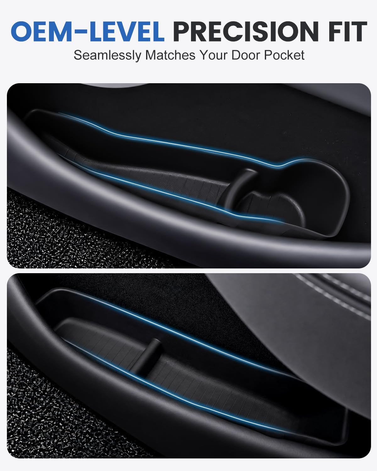 Xprite Door Side Storage Box for Tesla Model Y 2020 2021 2022 2023 2024