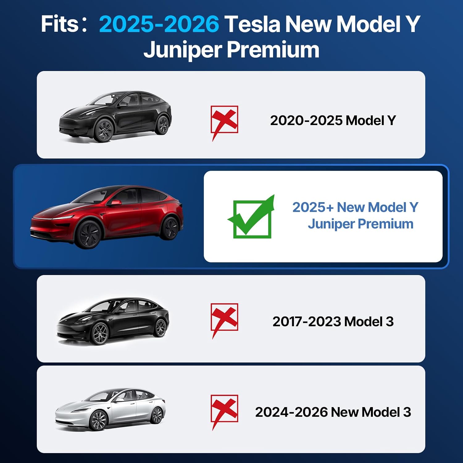 Xprite Premium Front Grill Mesh Cover for 2025 2026 Tesla Model Y Juniper | Snap-On Air Intake Protection