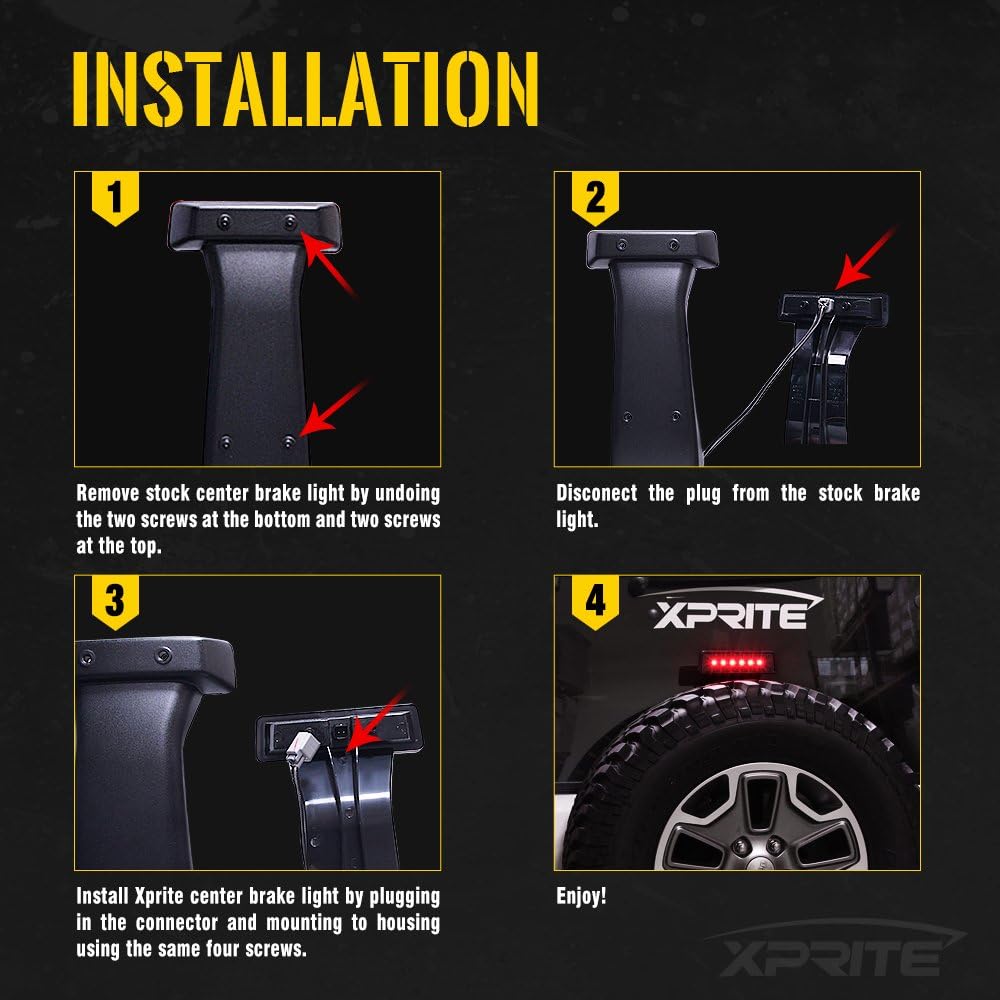 LED Tail Light w/Turn Signal & Brake Light Assembly for Jeep Wrangler JK JKU