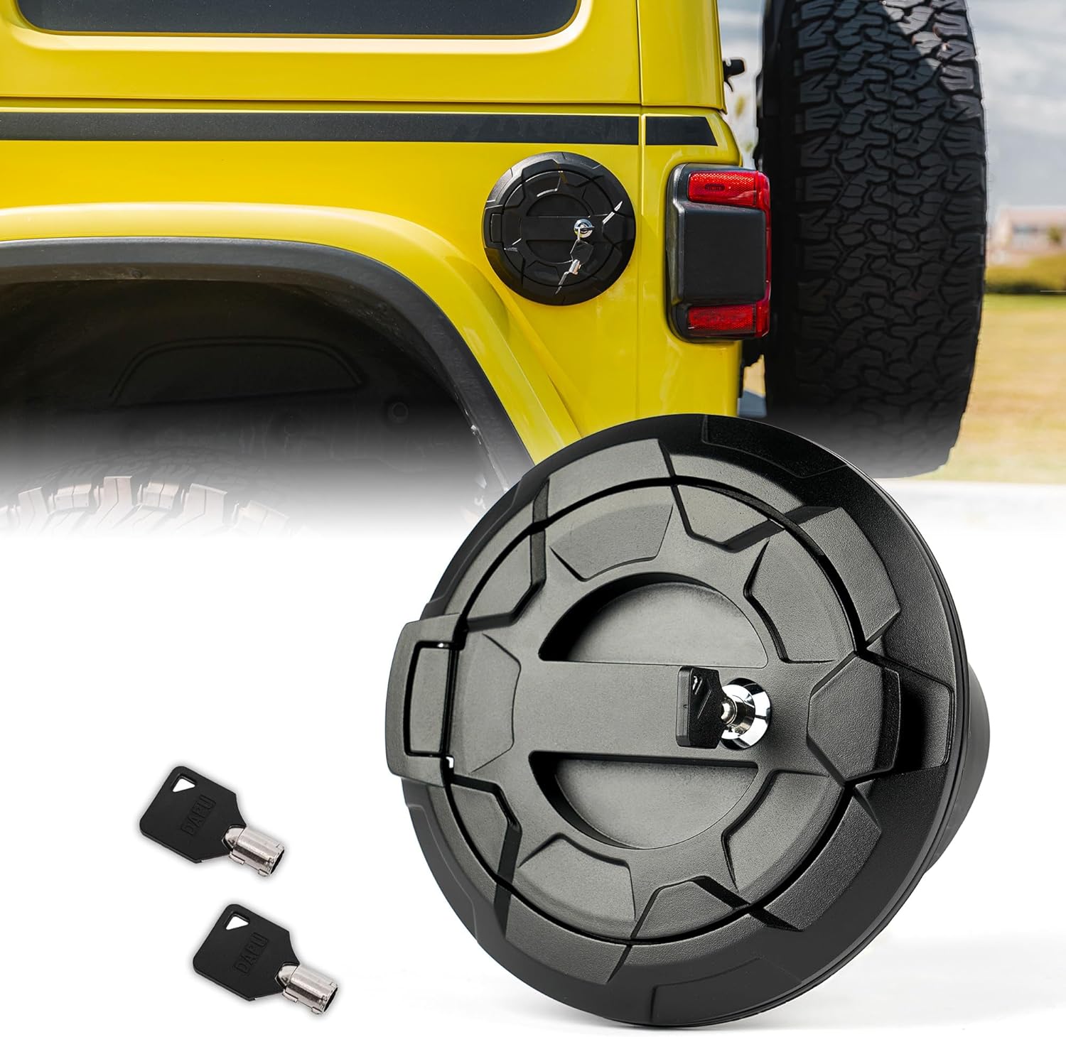 Jeep Wrangler JL Gas Cap Cover | Bedrock Series