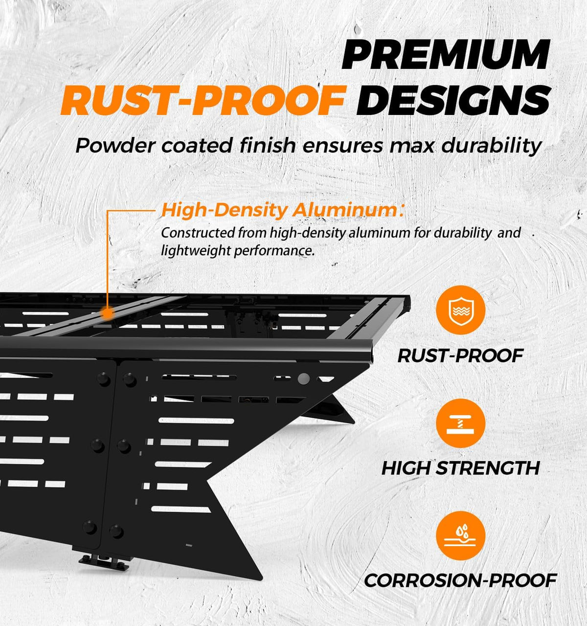 Xprite Extended Half-Frame Roof Rack for Tesla Cybertruck 2023–2026 with Crossbars & MOLLE Panels