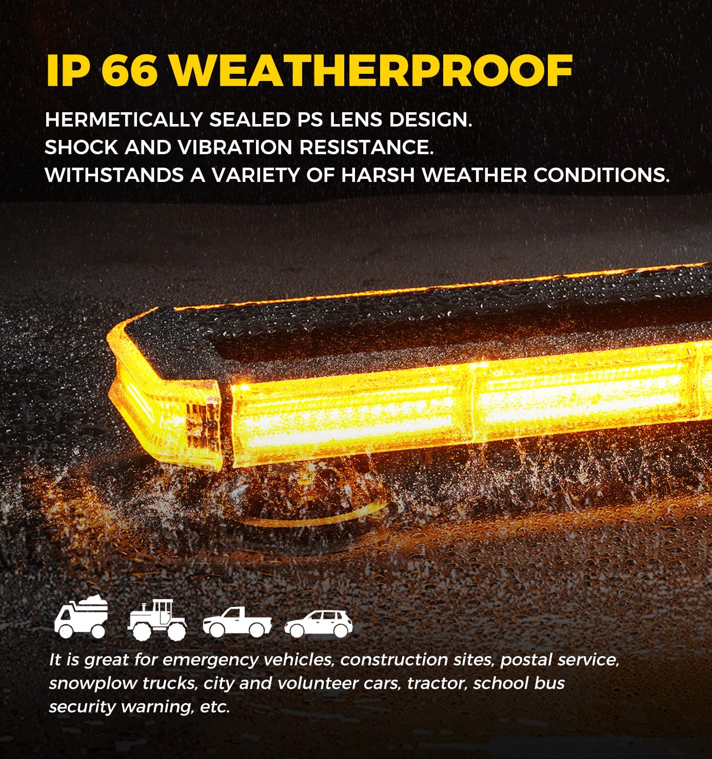 Xprite 18 inch 150 LED Rooftop Emergency Strobe Light