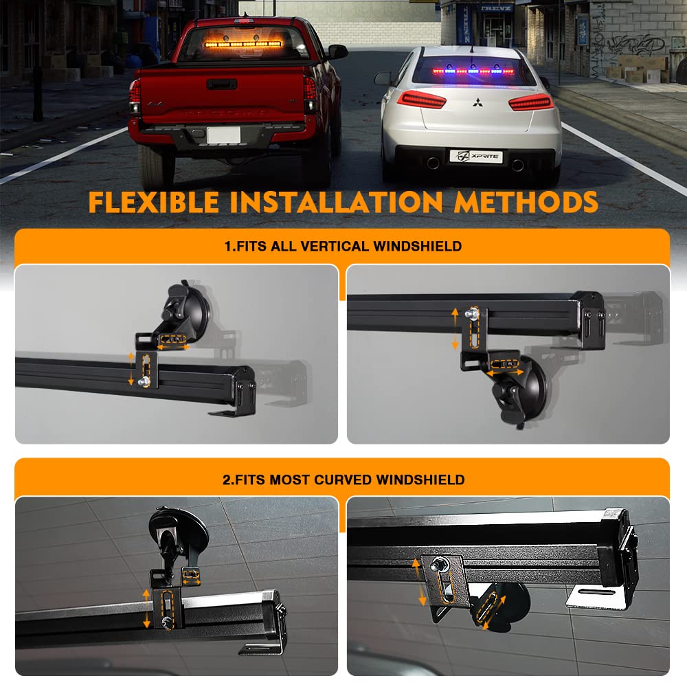 26"  LED Traffic Advisor Strobe Light Bar | Controller 6 Series