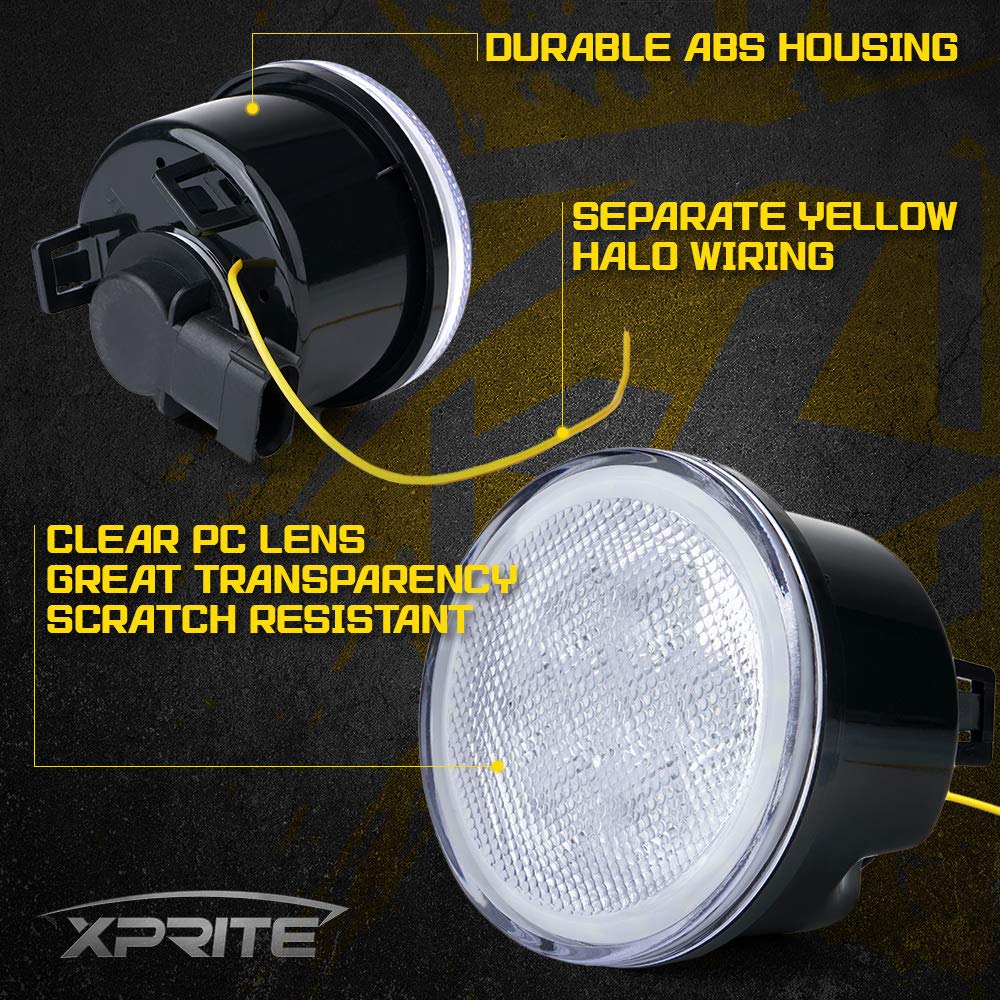 LED Turn Signal Lights with Halo DRL for 07-18 Jeep Wrangler JK