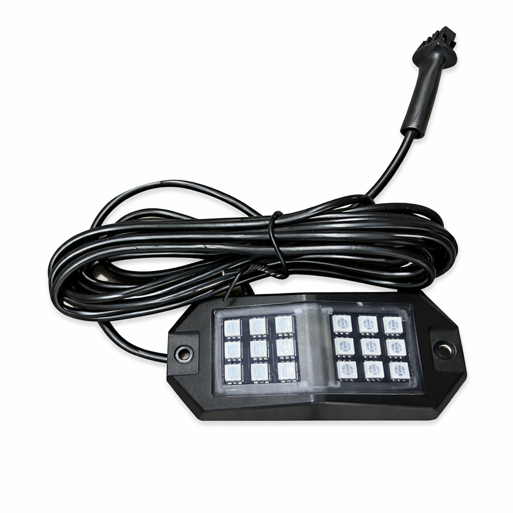 Xprite Replacement Part for Jeep Rock Light, Wide Angle Bluetooth RGB LED Rocklights -1 Pods